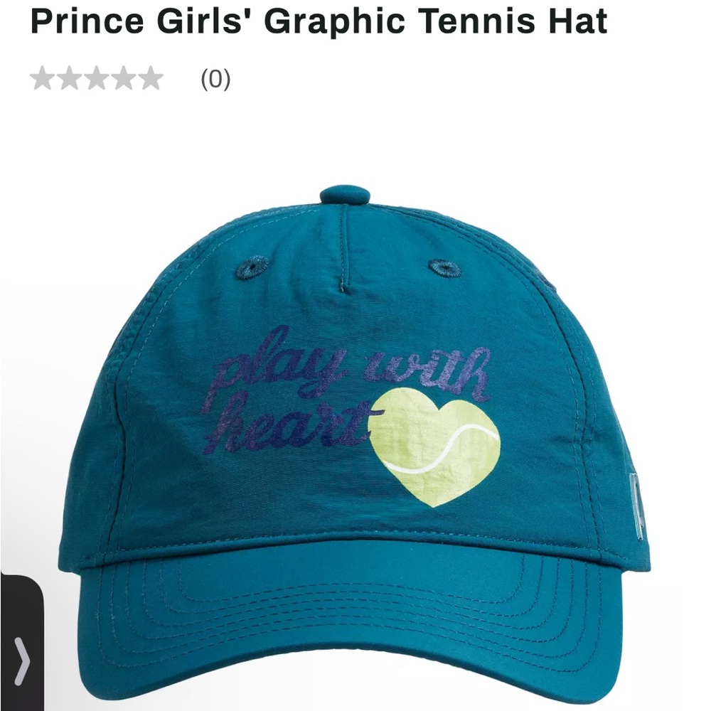 Teal Graphic Tennis Hat